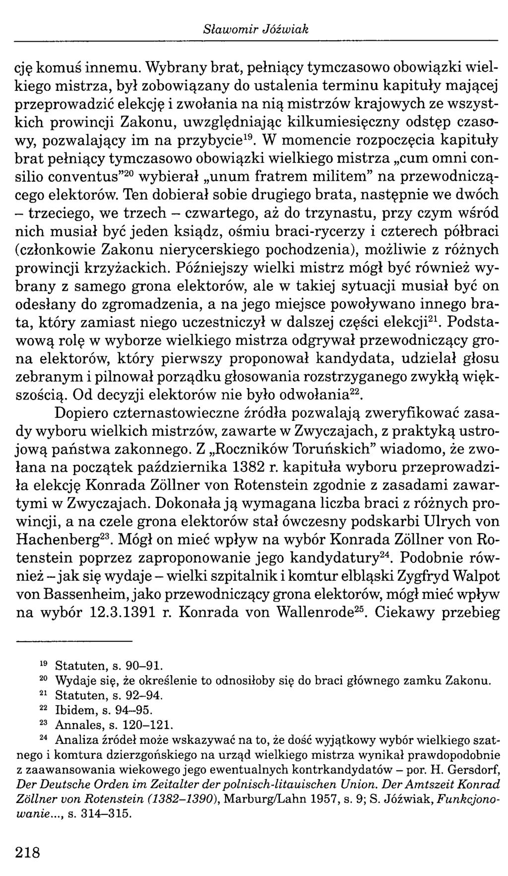 cję komuś innem u.
