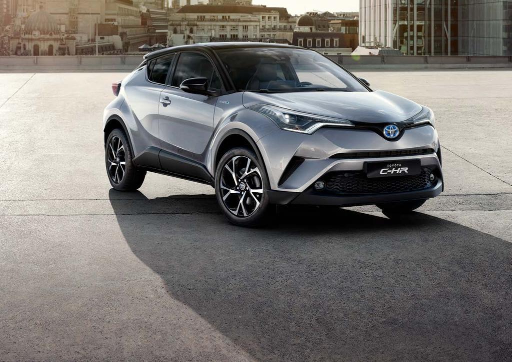 DYNAMIC TOYOTA C-HR WYPOSAŻENIE STANDARDOWE (DODATKOWE WZGLĘDEM WERSJI PREMIUM): System oświetlenia wnętrza Premium Elementy stylizacyjne konsoli centralnej i drzwi w kolorze Piano Black Linia