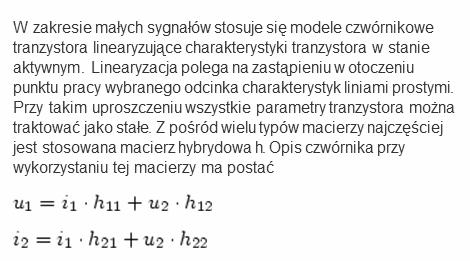 Tranzystory bipolarne Model