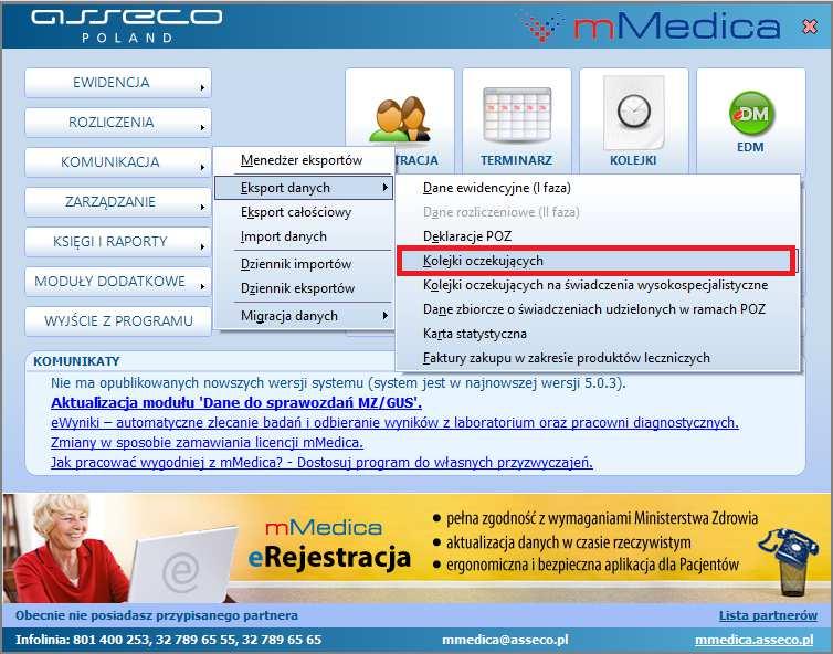 3. Przekazać informacje o pierwszym wolnym terminie do systemów OWNFZ.