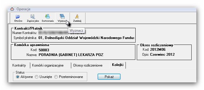 Z paska narzędzi wybieramy opcję Wyznacz aby wyznaczyć