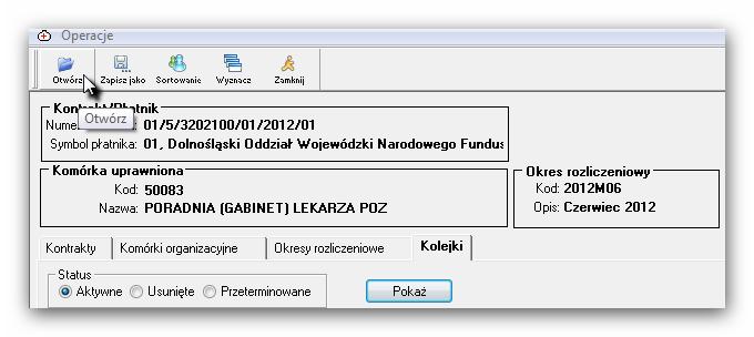 Należy dokładnie sprawdzić każdą pozycję i w razie błędu wprowadzić poprawkę zaznaczając wybraną