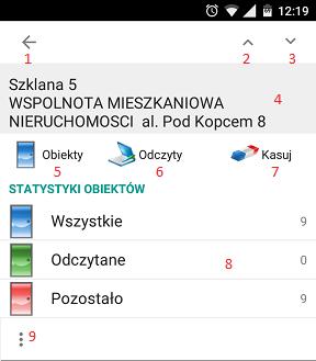 Kolejnym krokiem jest wybranie trasy, dla której będą wprowadzane odczyty. Po wybraniu trasy użytkownikowi pojawia się następujące okno.