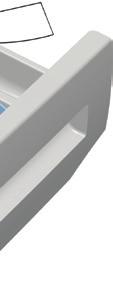 Press the dotted point on the siphon in the softener compartment and pull towards you until the compartment is removed from the machine.
