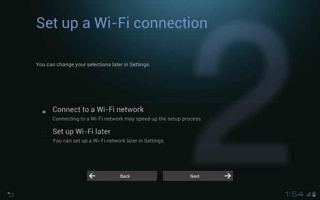 Puknij [Połącz z siecią Wi-Fi], a następnie [Dalej ]. Jeśli nie wiesz, z którą siecią Wi-Fi się połączyć Identyfikatory sieci Wi-Fi są podawane jako SSID, ESSID, punkt dostępowy itp.