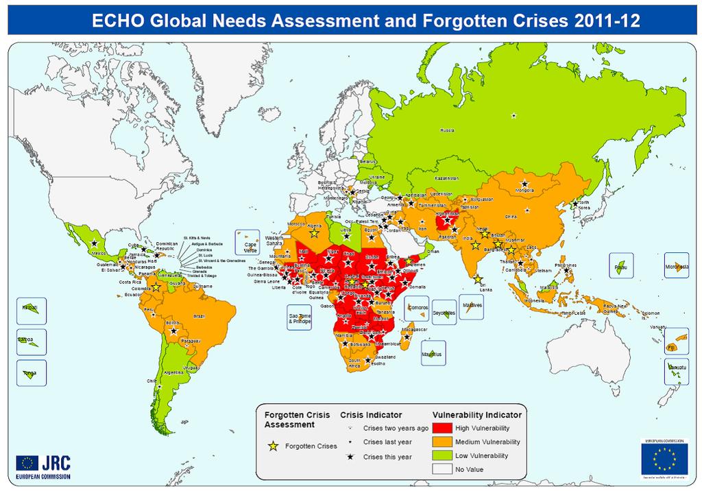 Unia Europejska jako część ogólnego systemu międzynarodowej pomocy humanitarnej odgrywa też kluczową rolę w zachęcaniu innych państw i regionów do zwiększenia ich udziału w działaniach w zakresie