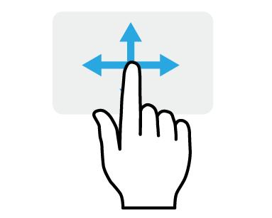 20 - Korzystanie z Precyzyjnej płytki dotykowej K ORZYSTANIE Z P RECYZYJNEJ PŁYTKI DOTYKOWEJ Przy użyciu touchpada można sterować strzałką (lub kursorem ) na ekranie.