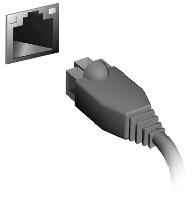 38 - Podłączanie do Internetu Nawiązywanie połączenia przewodowego Wbudowane funkcje sieciowe Podłącz jedną końcówkę przewodu sieciowego do portu sieciowego w komputerze, a drugą do portu w routerze.