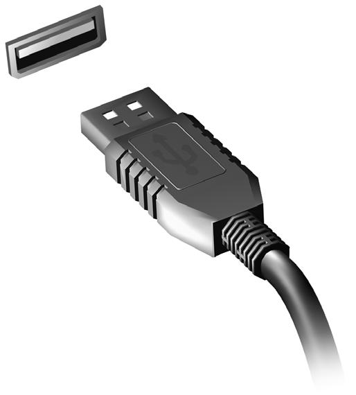 60 - Uniwersalna magistrala szeregowa (USB) U NIWERSALNA MAGISTRALA SZEREGOWA (USB) Port USB to port umożliwiający bardzo szybką transmisję danych pozwalający na podłączenie urządzeń zewnętrznych z