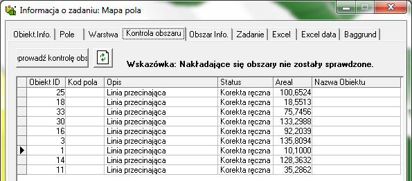 Oznacza to, że należy najpierw poprawić błędy, które się pojawiły. Gdy błędy zostaną skorygowane na mapie, można uruchomić ponownie kontrole.