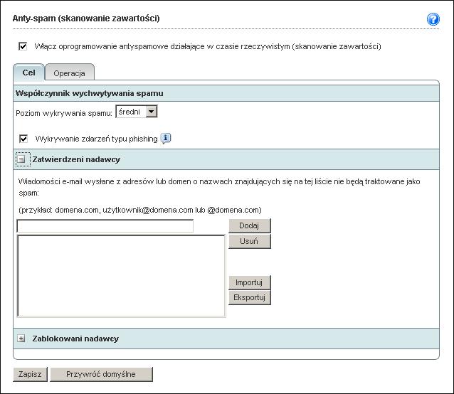 Konfigurowanie serwerów Microsoft Exchange Skanowanie zawartości Konfigurowanie skanowania zawartości w celu poszukiwania spamu w ruchu SMTP to proces składający się z dwóch kroków.