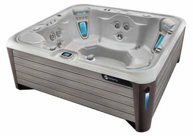 Grandee NXT jest wyposażona we wszystkie siedem rodzajów dysz, jakie mamy w ofercie na 43 dysze, 30 z nich to dysze masażu kierunkowego Precision, dwie dysze Moto-Massage DX oraz inne dysze