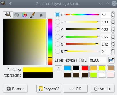 Następnie demonstrujemy, w jaki sposób miesza się kolory, korzystajac z dowolnego programu graficznego dostępnego na komputerach.