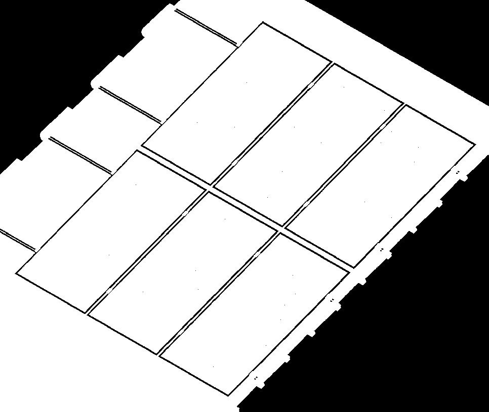 Opis techniczny: Materiały systemu wsporczego: Stal S235 i S355 cynkowana metodą zanurzeniową PN-EN ISO 1461:2011, Aluminium (EN AW-6063), Stal nierdzewna w gatunku AISI 304 Konstrukcja