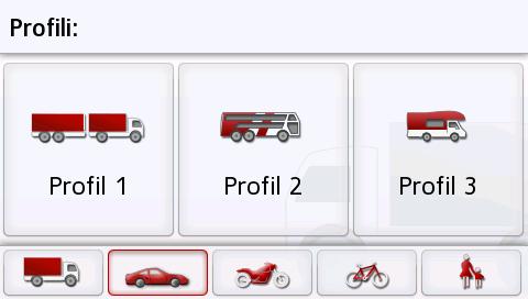Przycisk Opcje trasy W oknie ustawień Opcje trasy możesz ustawić własny profil jazdy.