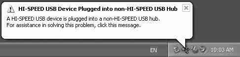 Uwagi Nie należy podłączać urządzenia do komputera za pośrednictwem koncentratora USB.