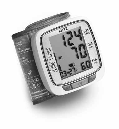 LD12 Wrist Digital Blood Pressure Monitor Instruction Manual ENG Ciśnieniomierz
