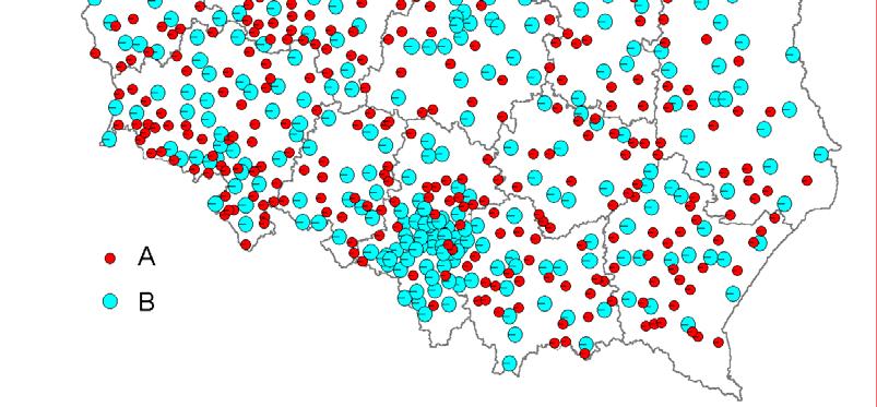 mieszkańców mieszka 9,3% ludności miejskiej Struktura miast wg