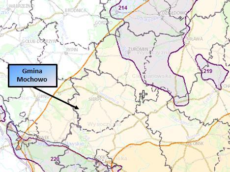 220 Pradolina rzeki Środkowa Wisła (Włocławek-Płock). Położenie zbiorników zostało przedstawione na Rysunku 12. Rysunek 12.