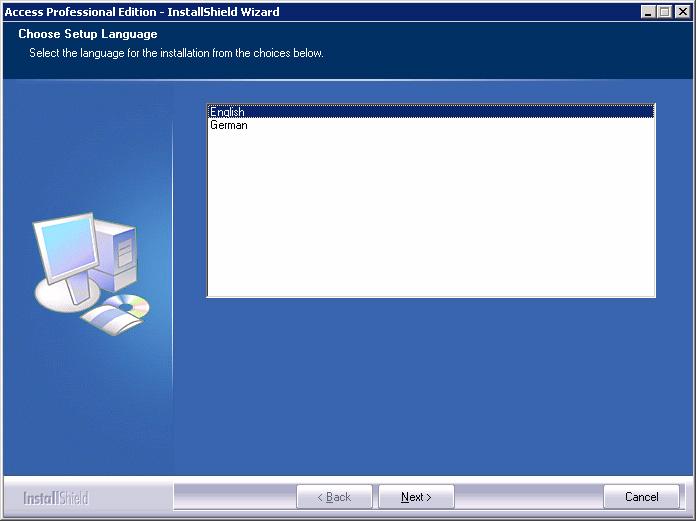 Access Professional Edition 2.1 Instalacja pl 15 dwukrotnie plik Access Professional Edition Setup.exe w katalogu głównym. UWAGA!