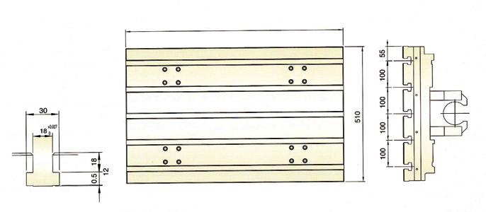 masa obrabianego przedmiotu 5kg Przesuwy oś X 5mm oś Y 53mm oś Z 5mm Wrzeciono Odległość końcówki wrzeciona do powierzchni stołu 15~mm Odległość osi wrzeciona do stojaka 55mm Stożek wrzeciona BT (CT