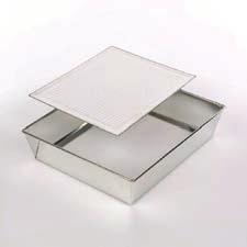 fakturowana silver 390x235x70 forma blacha z wyjmowanym dnem 280x235x60 forma