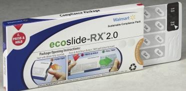 . Rys. 19. Ecoslide-RX opakowanie przyjazne środowisku Źródło: P. Patel, Recent..., op. cit., slajd 26; Keystone Folding Box Company, Ecoslide-RX, http://ecoslide-rx.com/ (07.07.2016).