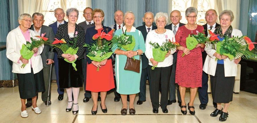W gronie par świętujących półwiecze znaleźli się (w kolejności alfabetycznej): Zofia i Zbigniew Bednarscy, Halina i Jacek Chowańcowie, Teresa i Witold Chrystowie, Stefania i Jan Glinkowie, Czesława i