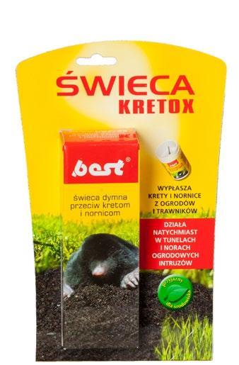 obecności świeżych kopców, odsłonić otwór, aby można było łatwo umieścić tam świecę.