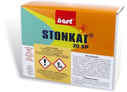 Stonkat 20 SP Ślimax AGRO 03 GB ŚRODKI OCHRONY ROŚLIN Środek owadobójczy w formie proszku rozpuszczalnego w wodzie, o działaniu kontaktowym i żołądkowym.
