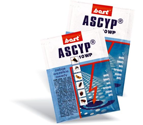 Ascyp 10 WP Preparat owadobójczy w postaci proszku do sporządzania zawiesiny wodnej.