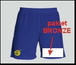 Pakiet BRONZE 3 dostępne pakiety Logo firmy na rękawie lub spodenkach meczowych drużyny seniorów rozmiar 12x7cm Baner reklamowy umieszczony