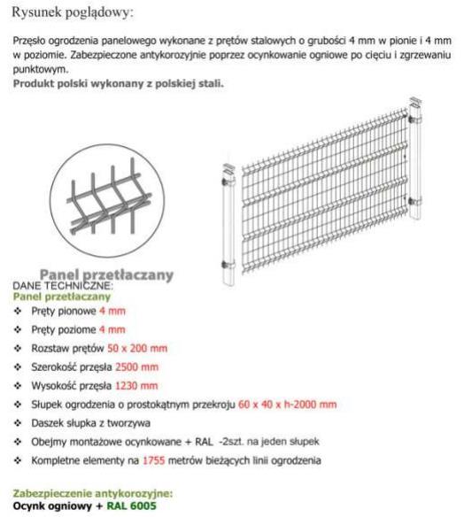 8. Ogrodzenie placu