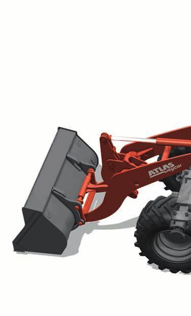 ATLAS WEYCOR: Z ENERGIĄ. P Najnowocześniejsza kinematyka Sprawdzona kinematyka firmy ATLAS z dużą siłą wyrywającą i bardzo dobrą wysokością podnoszenia.