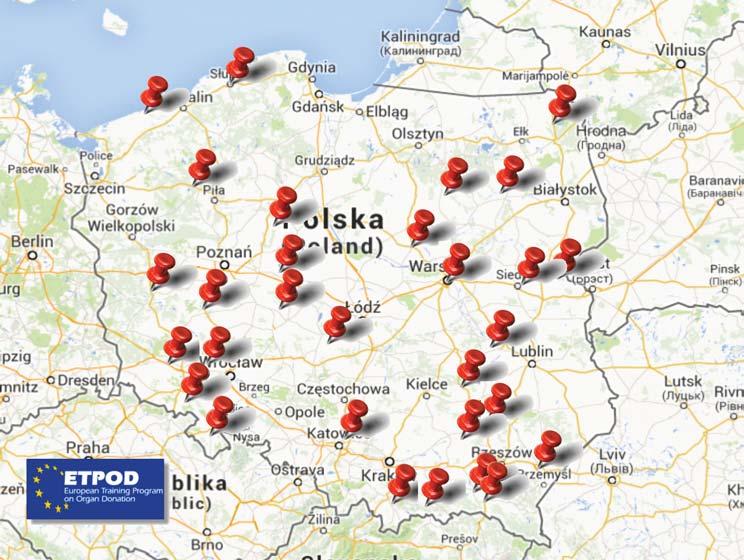 W Polsce do koñca grudnia 2013 r., dziêki œrodkom finansowym pozyskanym z Ministerstwa Zdrowia przez Polsk¹ Uniê Medycyny Transplantacyjnej w ramach Wieloletniego Programu na lata 2011-2020 pn.