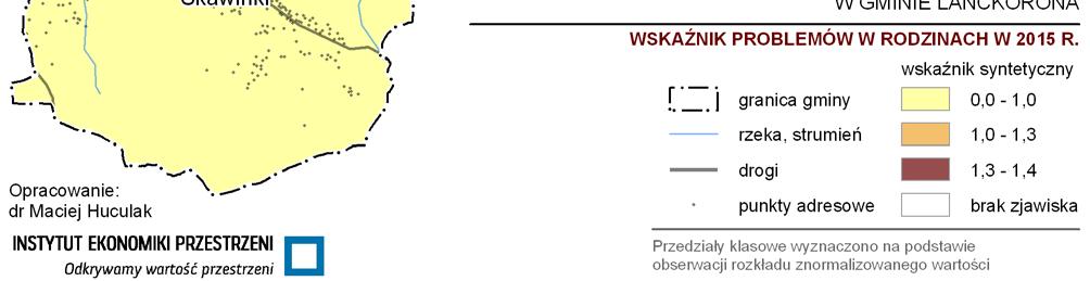 DIAGNOZA SŁUŻĄCA WYZNACZANIU OBSZARU ZDEGRADOWANEGO I OBSZARU REWITALIZACJI Rys.III.2.11. Liczba osób w rodzinach korzystających z Funduszu Alimentacyjnego na 1 tys.