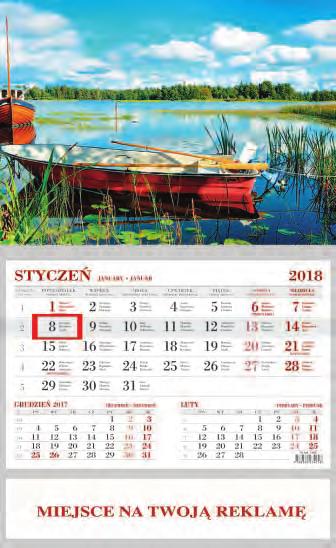 Istnieje możliwość zamówienia kalendarza zapakowanego w kopertę koloru chamois.