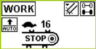 Sterowanie Power Control Uruchomienie Power Control W πczenie czíúci obs ugi przez - krûtkie naciúniície przycisku ñ I/O CzÍúÊ obs ugi startuje w WORK Menu WORK funkcje za adunku 1.