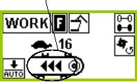 Sterowanie Power Control Menu WORK funkcje roz adunku 1. Automatyka roz adunku WcisnπÊ przycisk "Automatyczny roz adunek", aø na wyúwietlaczu pojawi sií symbol "Úciana tylna otwarta".