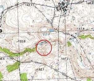 Jacek Radkowski i Jacek Wysocki Ryc. 113. Sętal, st. 1. Lokalizacja grodziska na mapie w skali 1:25000 Fig. 113. Sętal, site 1. Location of the stronghold on a 1:25,000 map Ryc. 114. Sętal, st. 1. Numeryczny model terenu (źródło: geoportal.