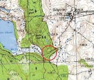 Jacek Radkowski i Jacek Wysocki Ryc. 141. Zimnochy, st. 2. Lokalizacja grodziska na mapie w skali 1:25000 Fig. 141. Zimnochy, site 2. Location of the stronghold on a 1:25,000 map Ryc. 142.