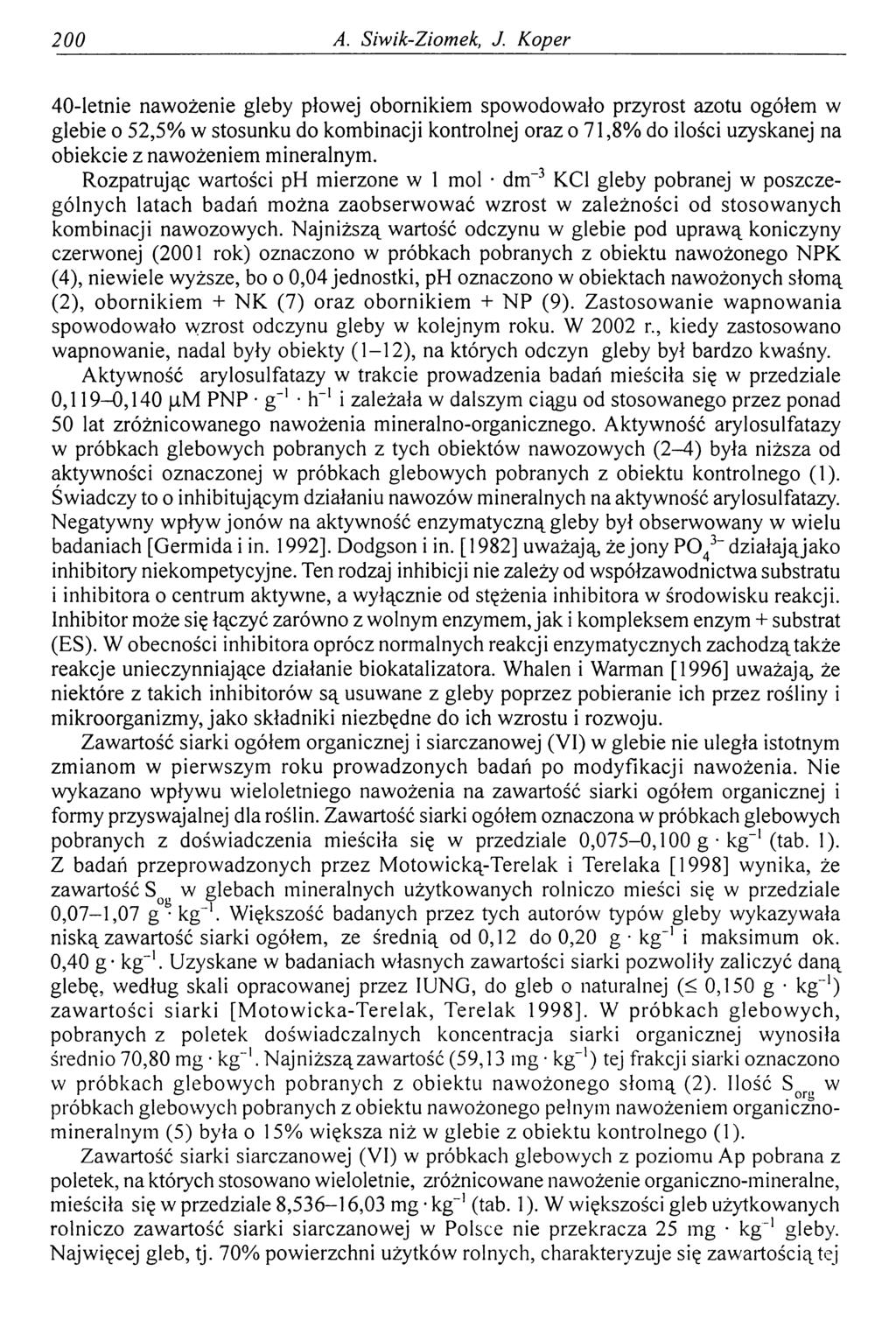 200 A. Siwik-Ziomek, J.