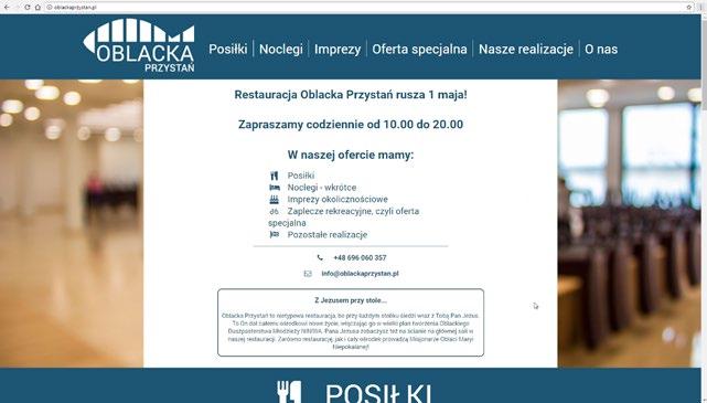 Oficjalna strona i fanpage Prezentujemy oficjalną stronę restauracji, oraz jej facebookowy fanpage.