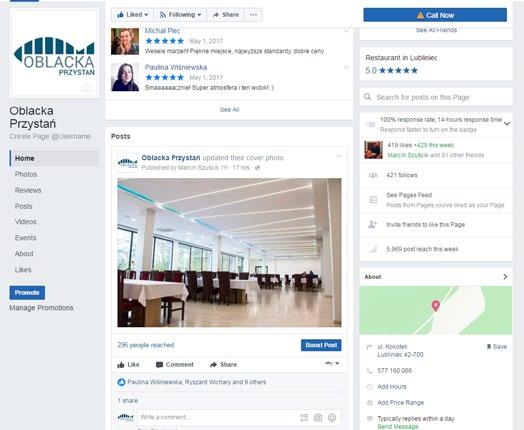 Z kolei na facebooku będziecie mogli być na bieżąco, na początku ze zdjęciami, a później z wszystkimi wydarzeniami i promocjami. Na obydwu możecie też zapoznać się z naszym menu. Zapraszamy na www.