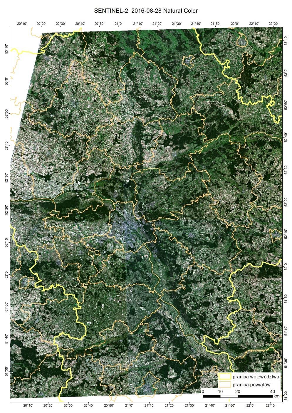 Zdjęcia satelitarne Proba-V oraz Sentinel-2 Codzienna rewizyta Proba-V 4 kanały: