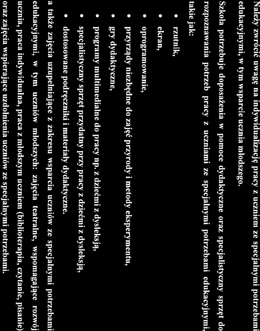 W Szkole należy wprowadzić szersze wykorzystanie technologii informacyjnokomunikacyjnych poprzez wyposażenie Placówki w pomoce dydaktyczne oraz narzędzia TIK niezbędne do realizacji programów