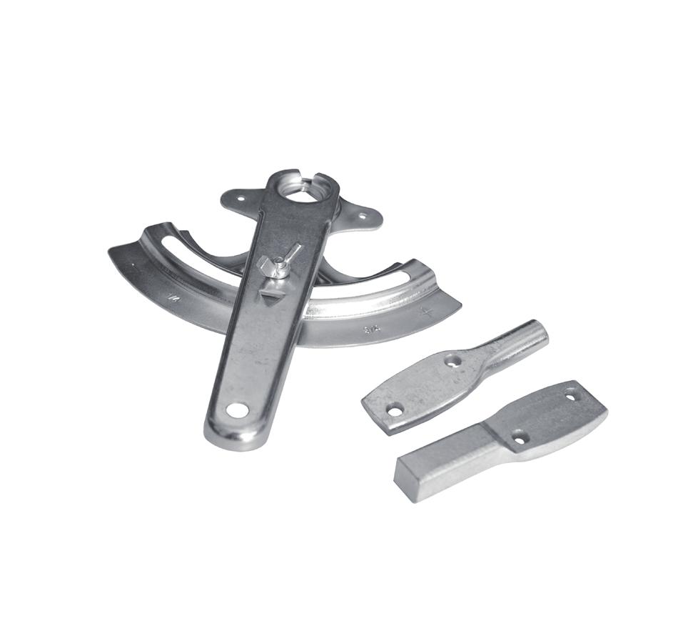 1/2 Mechanizm przepustnicy prostokątnej wentylacyjnej KIT-DS-SQ12 Mechanizm przepustnicy KIT-DS-SQ12 wykonany jest z blachy ocynkowanej.