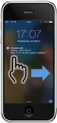 Obsługa domofonu w telefonie iphone Po przywołaniu telefonu przez domofon,