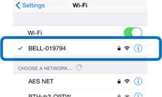 Krok 5 Wprowadzić ustawienia w telefonie Apple, wybrać WiFi oraz