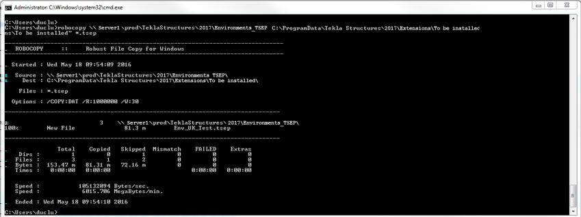 instalatory.tsep do folderu %XSDATADIR%\Extensions\To be installed. Utwórz folder \To be installed, jeśli jeszcze nie istnieje. Po uruchomieniu Tekla Structures sprawdzi dostępne instalatory.